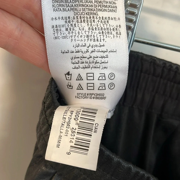 BCBGMAXAZRIA Faux Leather Carpenter Cargo Pants, Size M - Picture 16 of 16